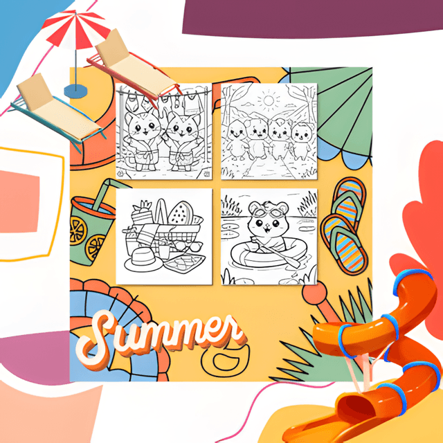 My Cozy Summer Days - At Water Park interior page 6