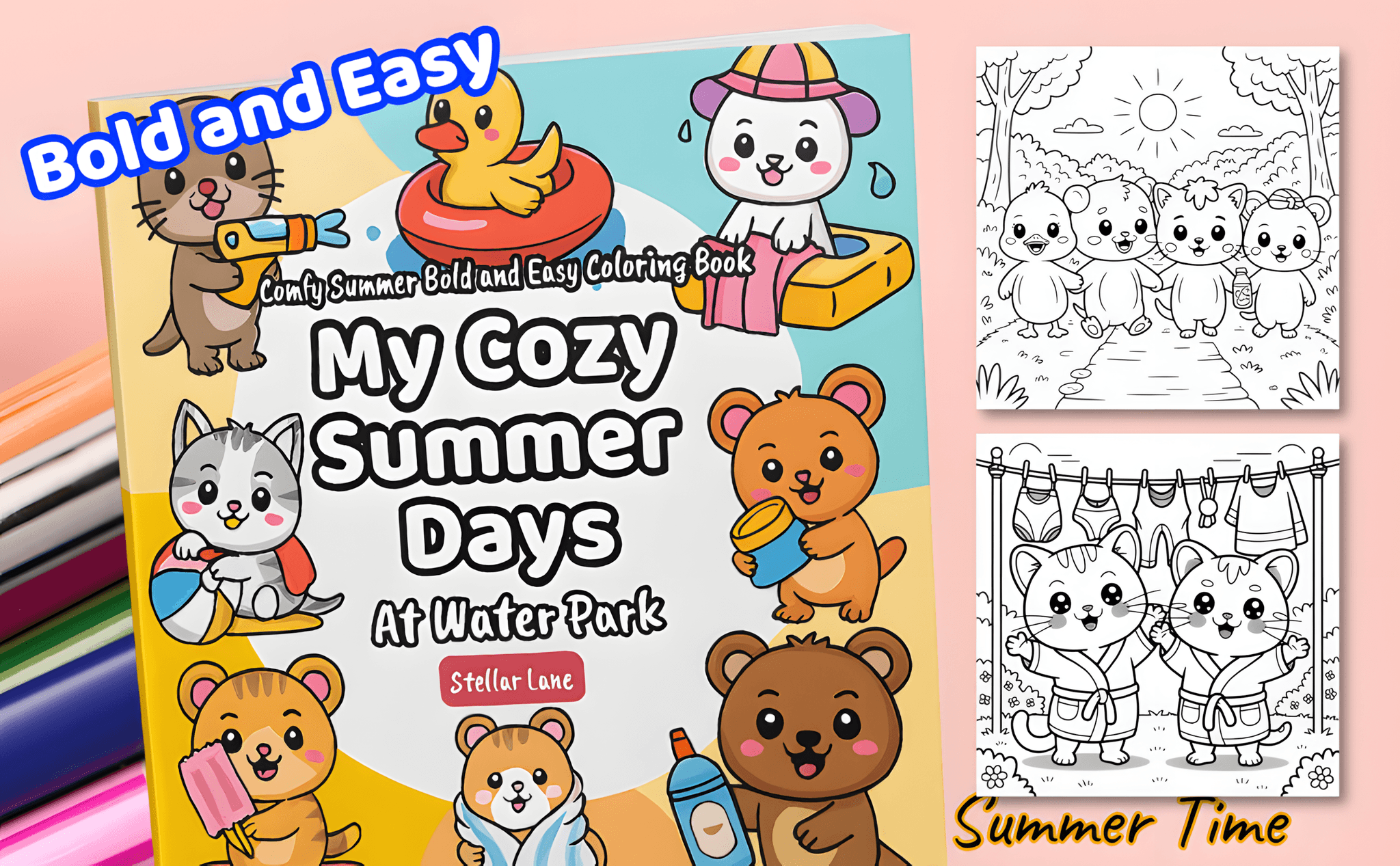 My Cozy Summer Days - At Water Park - Module 2 Mockup