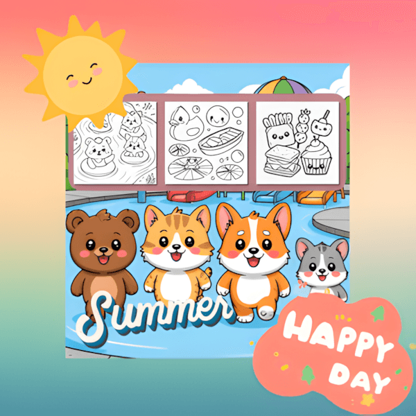 Summer Friends - Fun in the waterpark interior page 6