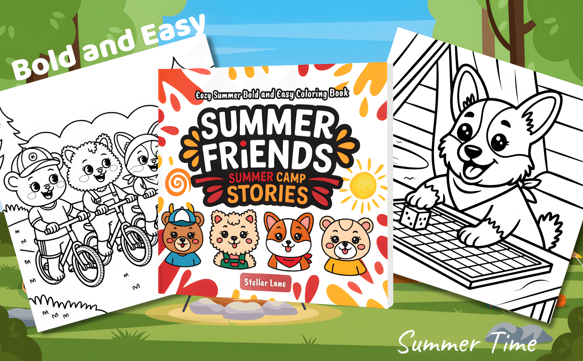 Summer Friends - Summer Camp Stories - Module 2 Mockup