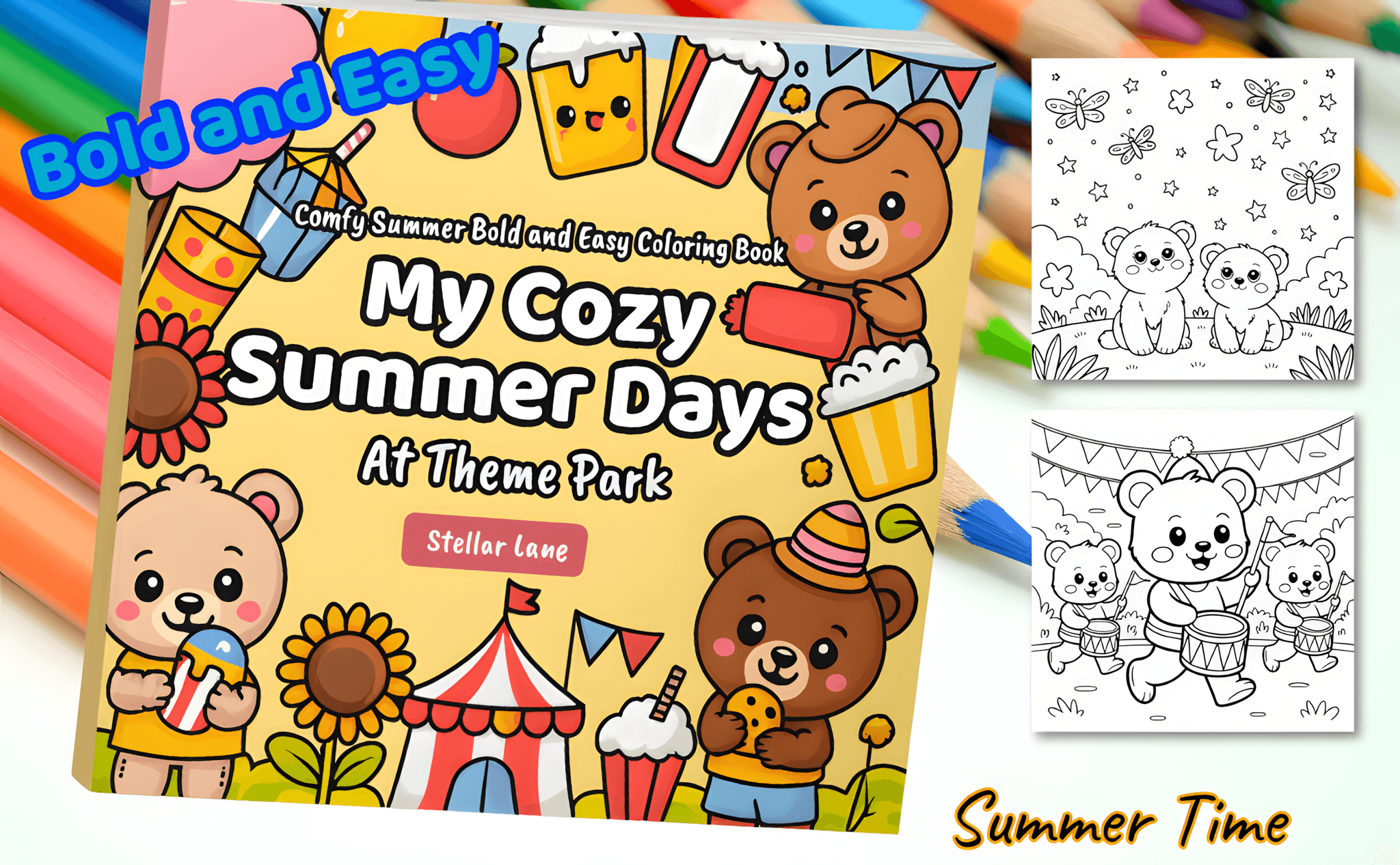 My Cozy Summer Days - At Theme Park - Module 2 Mockup