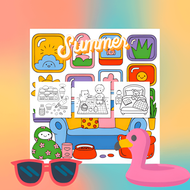 My Cozy Summer Days: Home Sweet Summer interior page 6